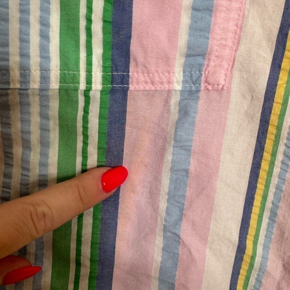 Polo Ralph Lauren Men's Relaxed Fit Seersucker Pink Stripe Short Small - Picture 6 of 7